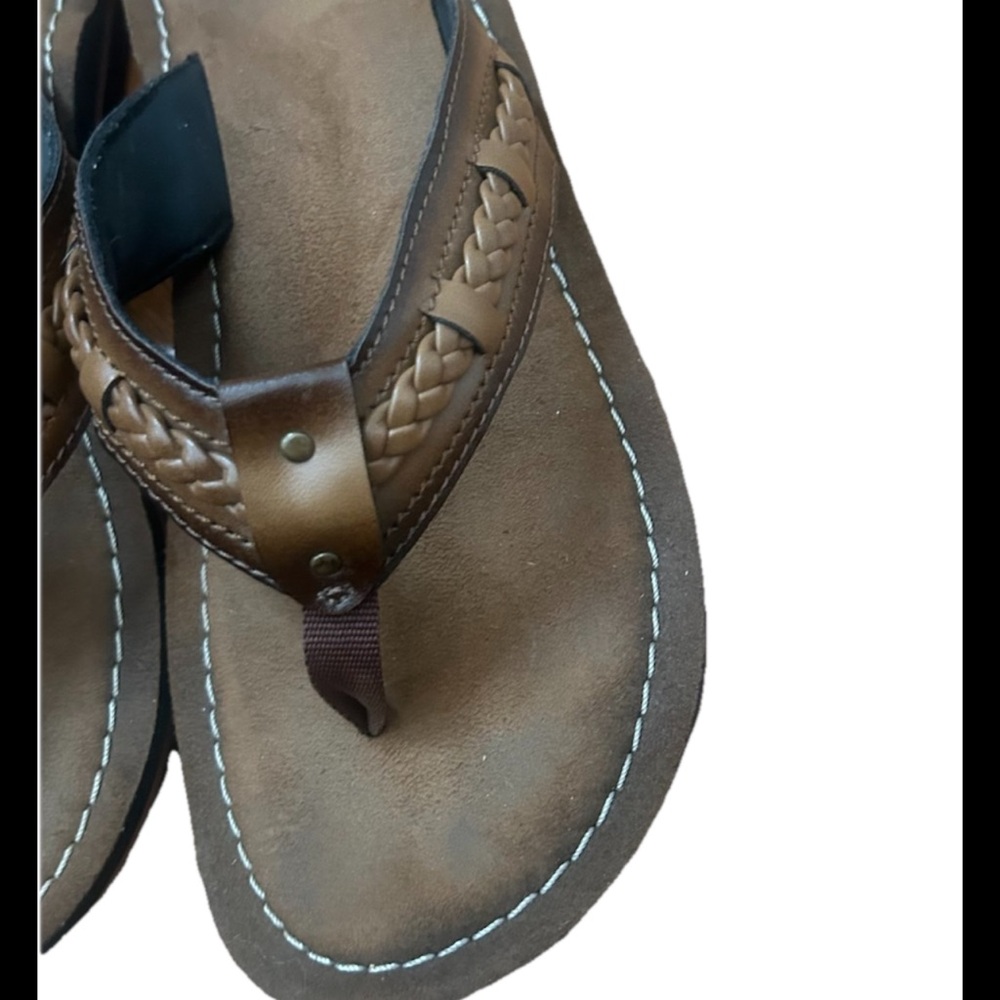 Brown Braided Sandals - image 2